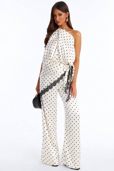 Anna Polka Dot 2 Piece Jumpsuit - Ivory