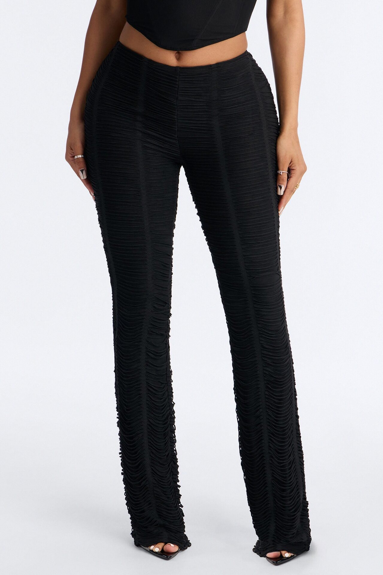 Harlow Low Rise Straight Leg Pant - Black