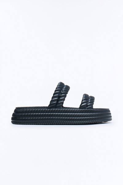 Murray Braided Slip On Slides - Black