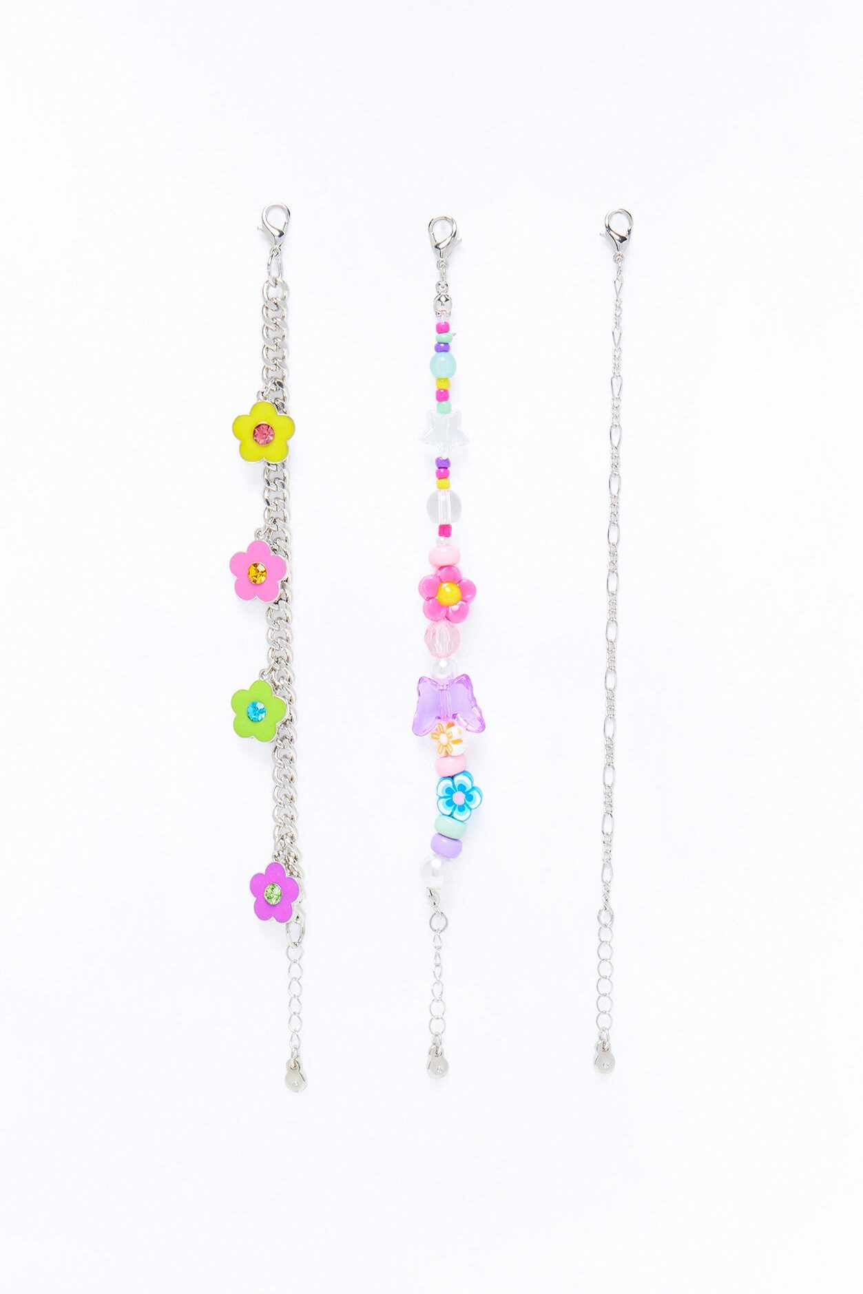 Mini Beautiful Day Bracelet Set - Silver