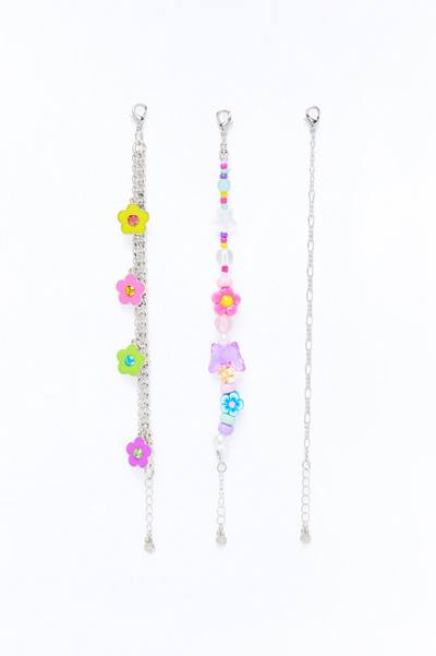 Mini Beautiful Day Bracelet Set - Silver