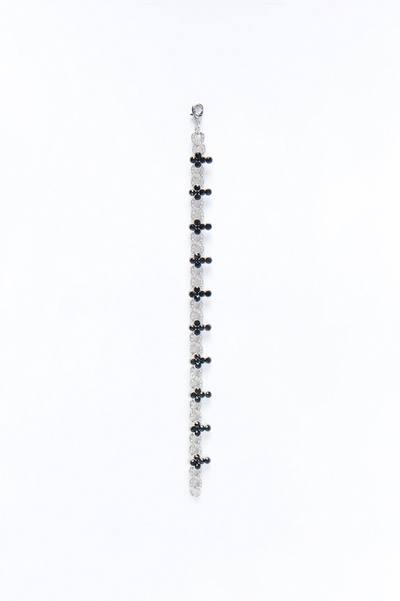 Eternal Midnight Cross Bracelet - Silver