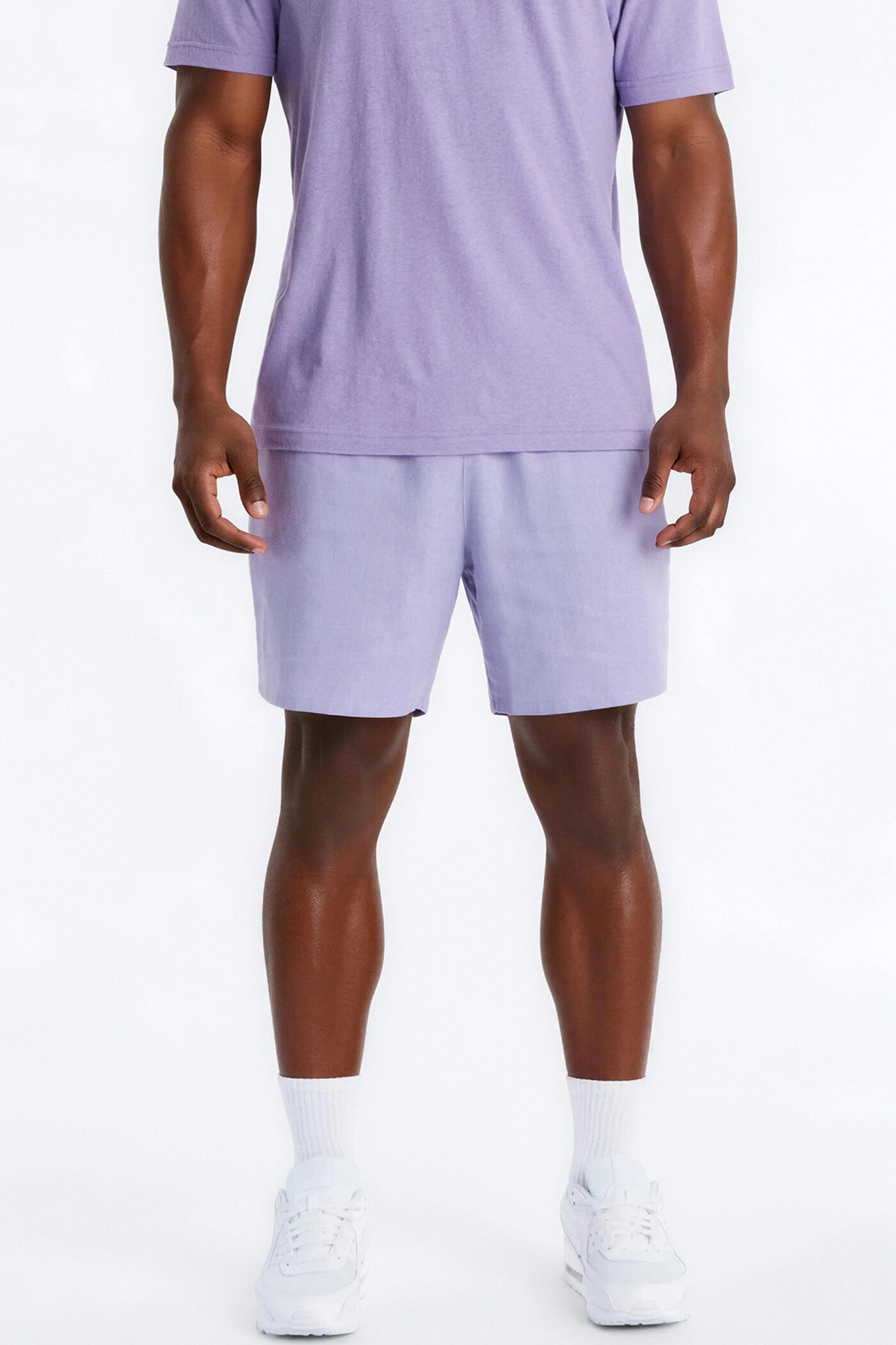 Bahamas Linen Slim Short - Lavender