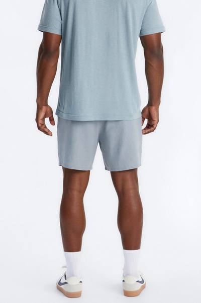 Bahamas Linen Slim Short - Slate Blue