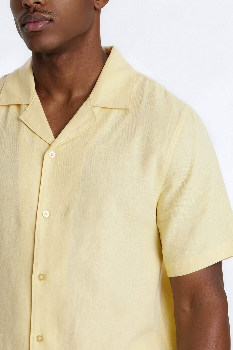 Bahamas Linen Shirt - Yellow