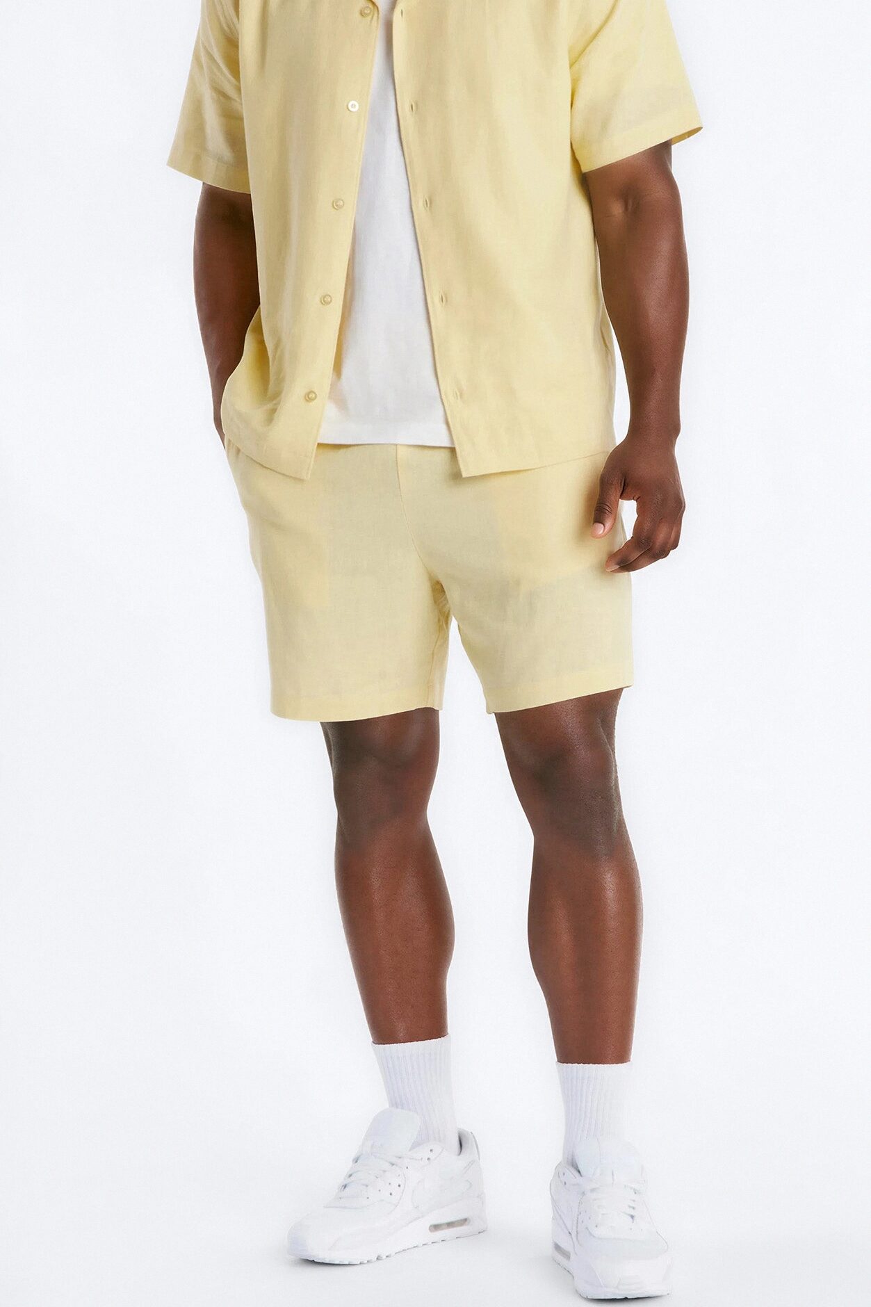 Bahamas Linen Shorts - Butter Yellow