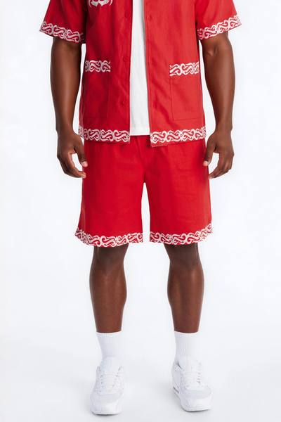Relaxed Coastal Isla Short - Red