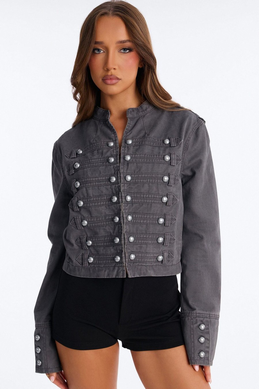 Stand For Something Twill Militant Conductor Jacket - Grey