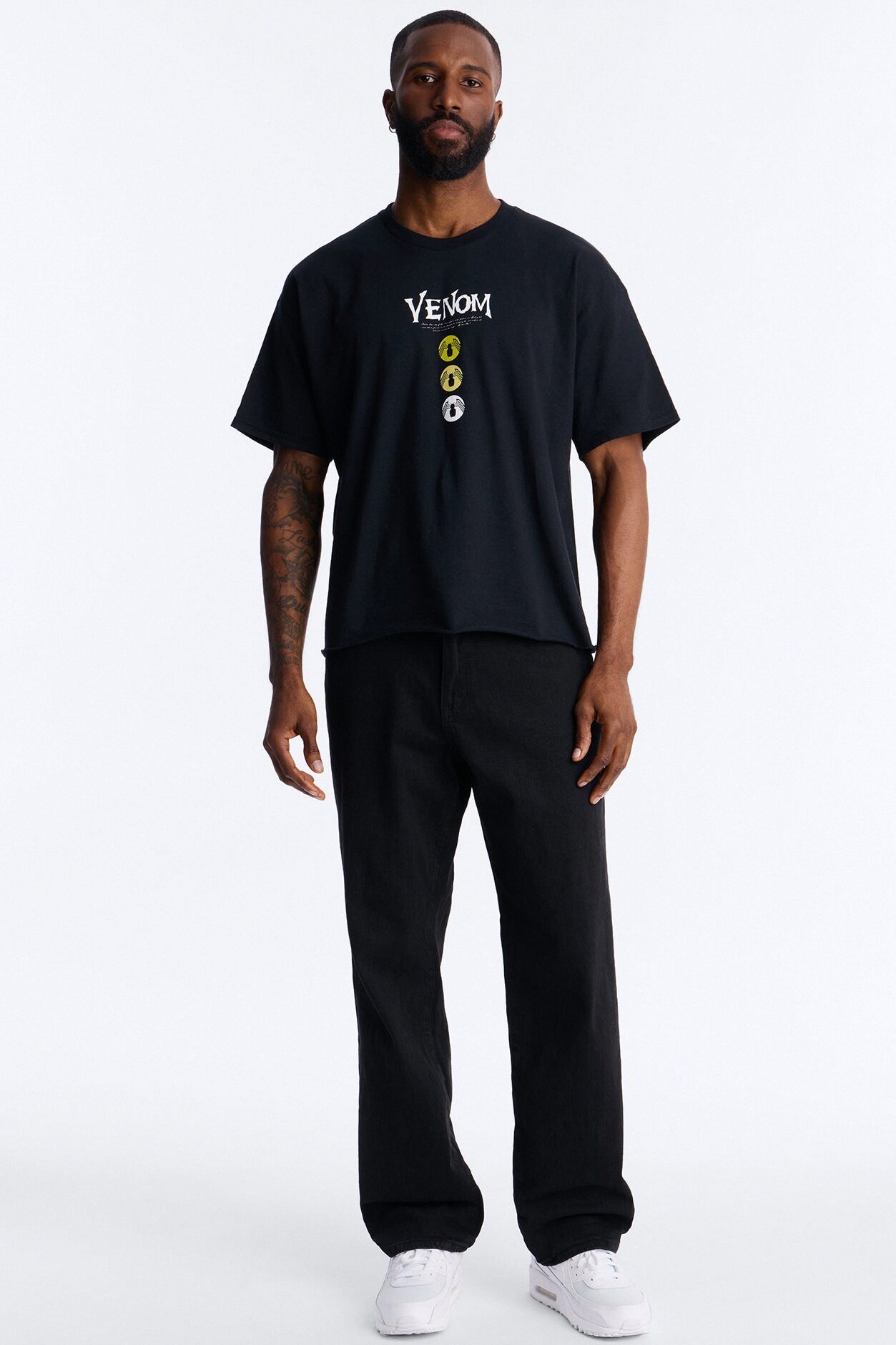 Venom The Anti Hero Boxy Short Sleeve Tee - Black