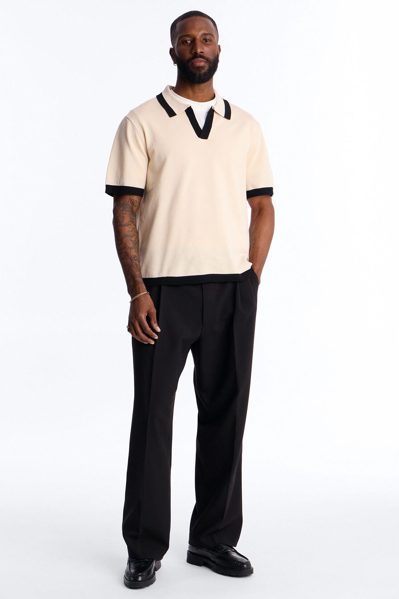 Rue Saint Johnny Collar Polo - Tan