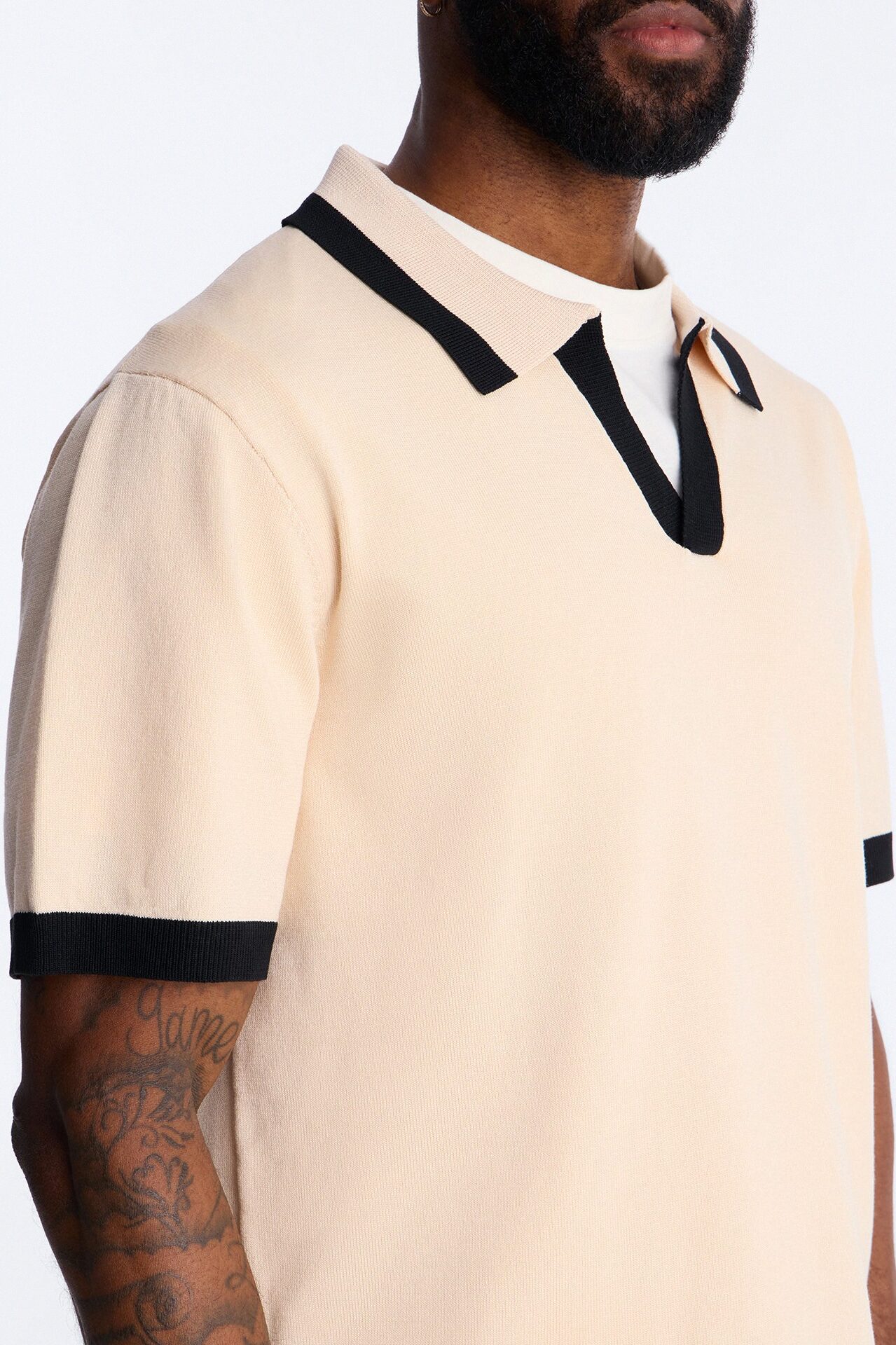 Rue Saint Johnny Collar Polo - Tan