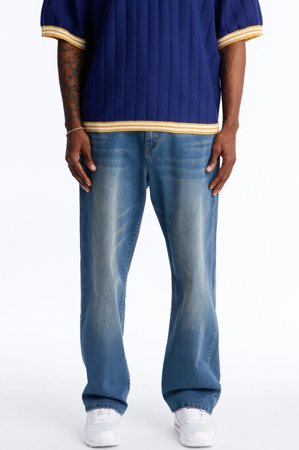 Everyday Baggy Clean Jean - Vintage Blue Wash