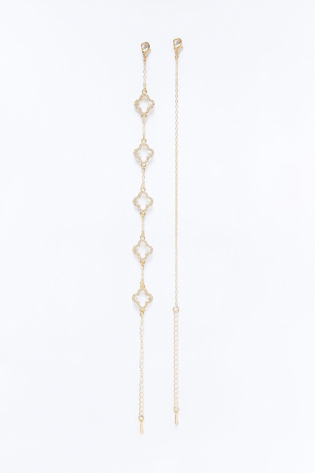 Beyond Fortunate Clover Anklet - Gold