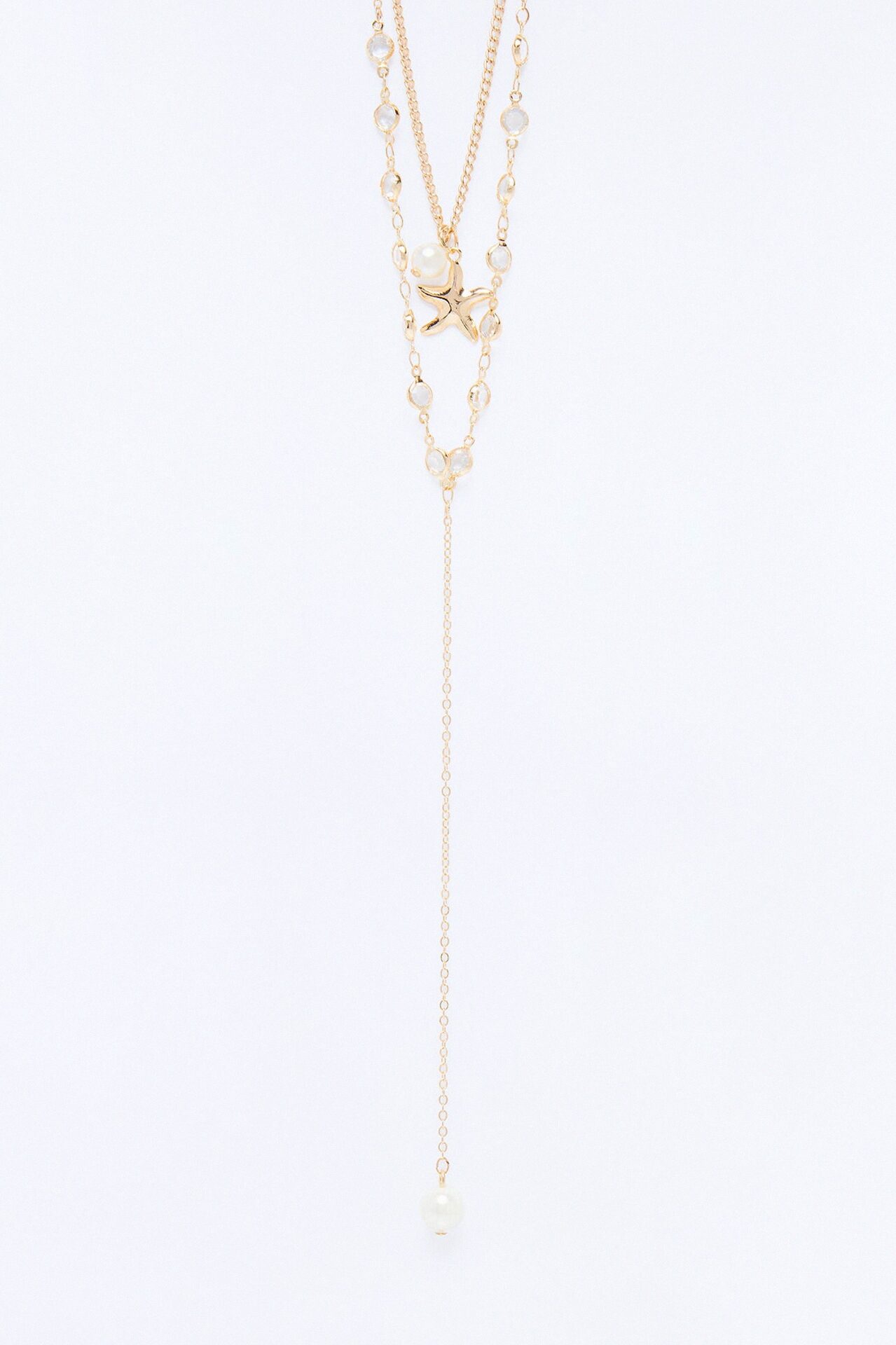 Crazy About You Lariat Necklace - Gold