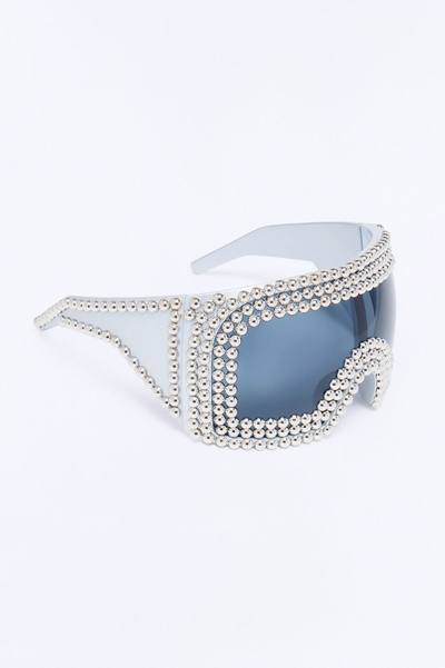 Back Stage Rave Sunglasses - Black/Silver