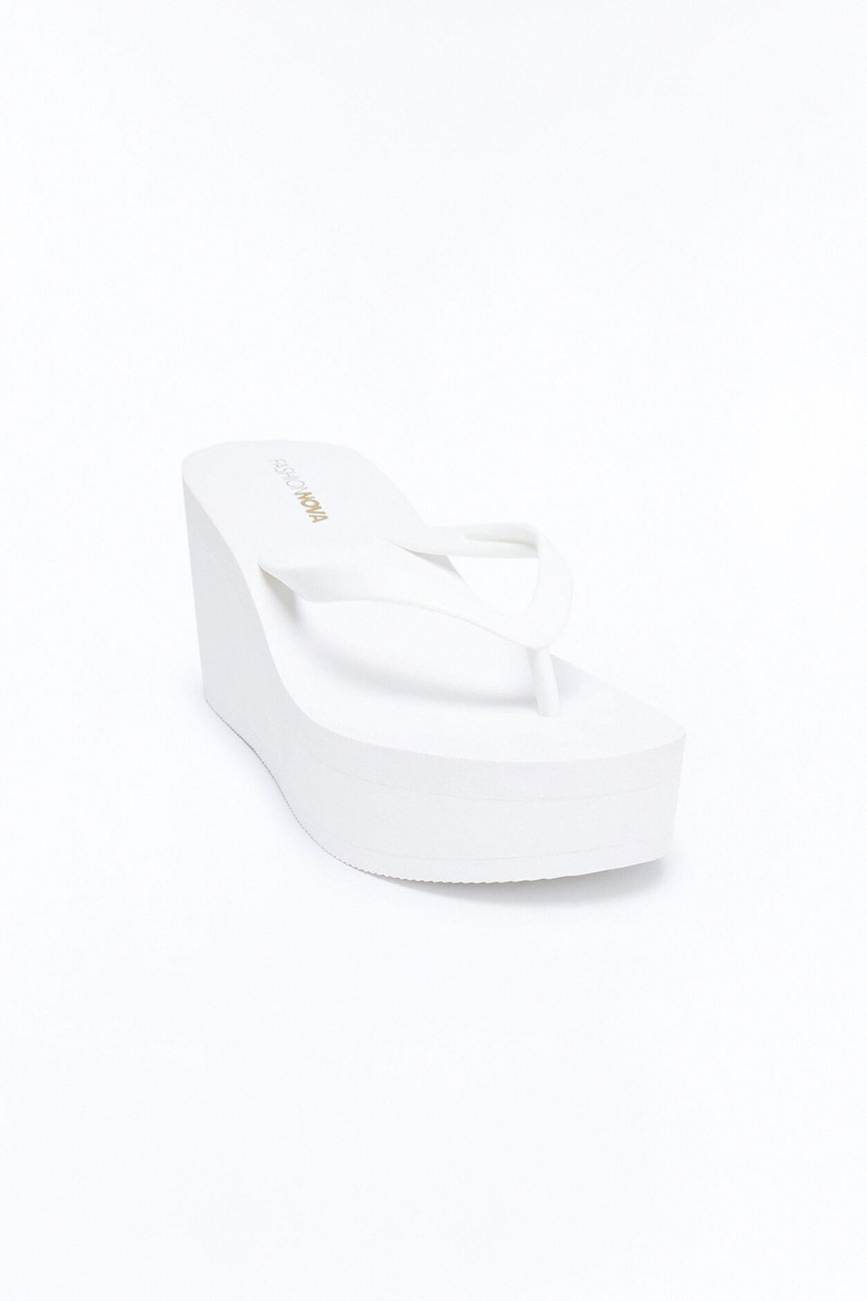 Hailee Thong Wedges - White