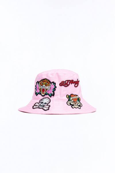 Tiger's Heart Ed Hardy Bucket Hat - Pink/combo