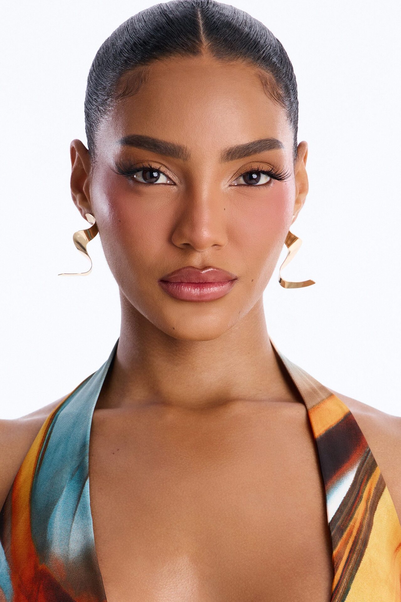 Good Things Coming Abstract Earrings - Gold