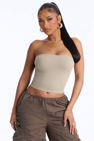 Kimberly Seamless Tube Top - Olive