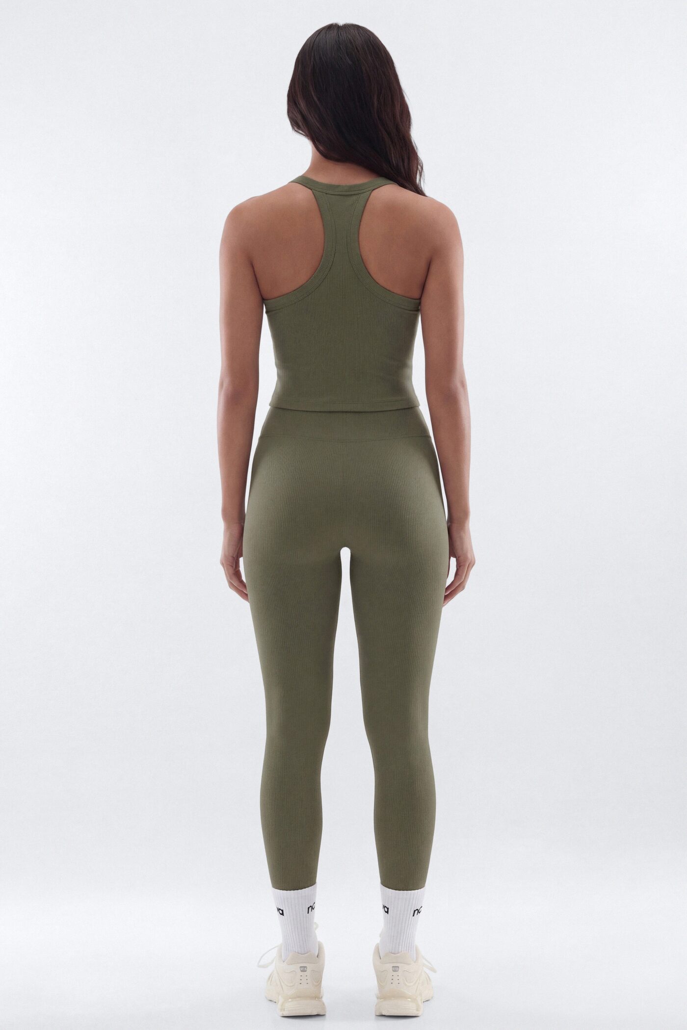SeamlessLift™ V-Neck Racerback Active Tank - Moss