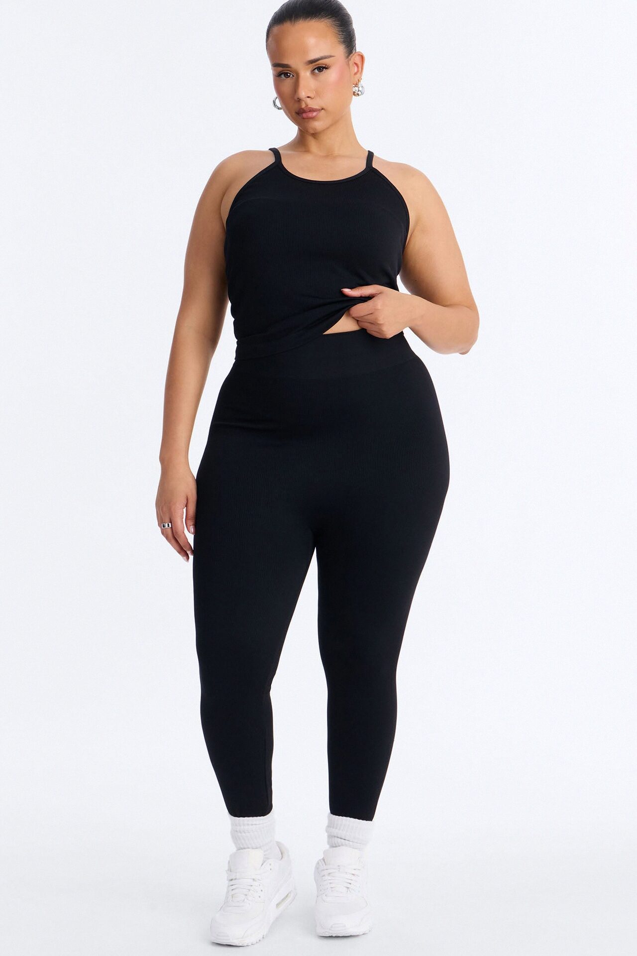 Empowered Performance Seamless Legging Set - Black