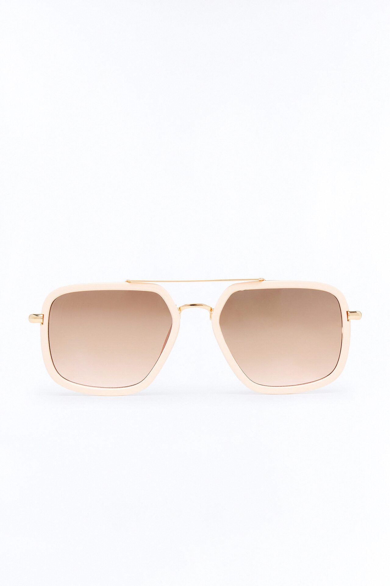 Balcony Aviator Sunglasses - Ivory