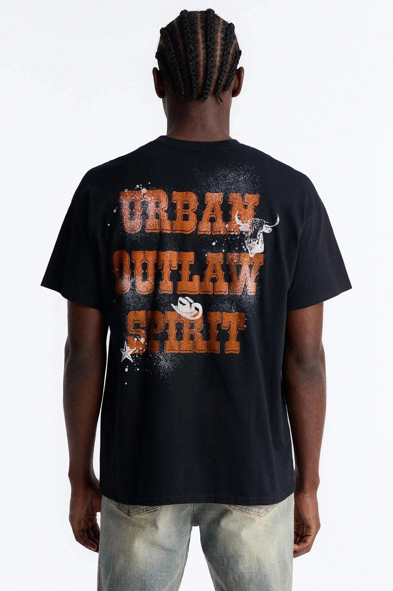 Savage Urban Outlaw Oversized Short Sleeve Tee - Black