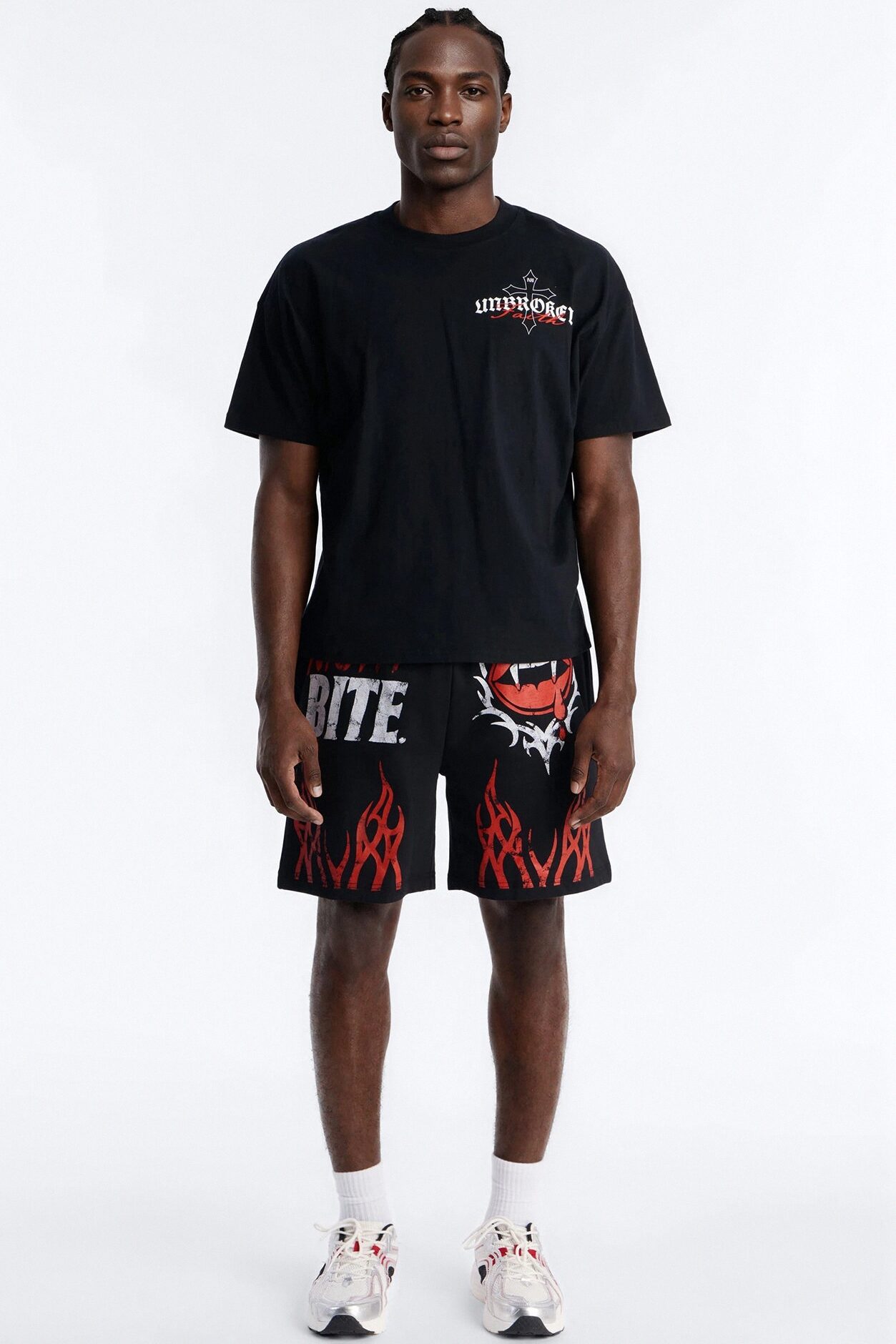 Unbroken Faith Heavy Weight Boxy Short Sleeve Tee - Black