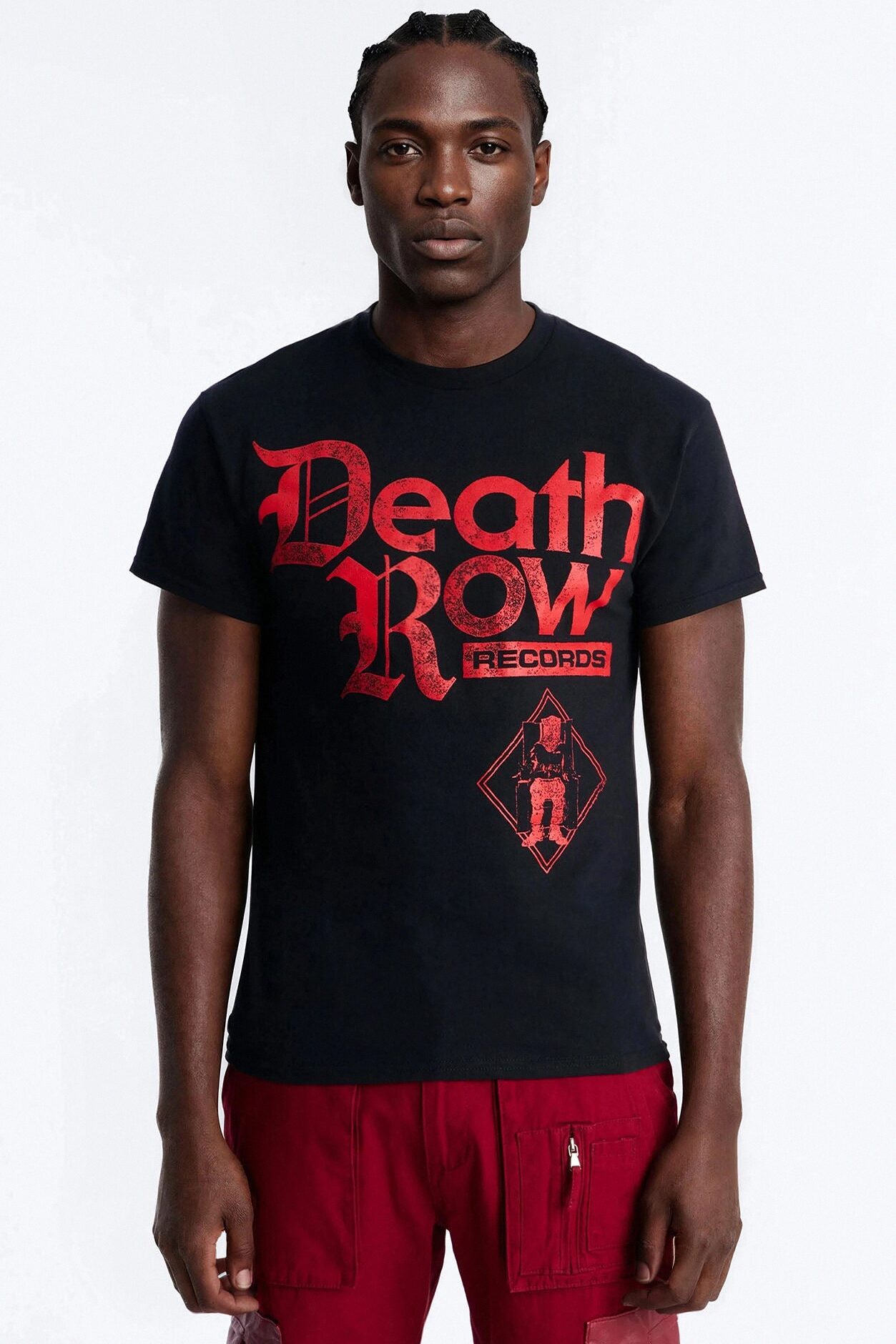Death Row Records Label Short Sleeve Tee - Black