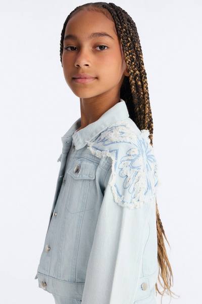 Mini Too Fly Denim Jacket - Light Wash