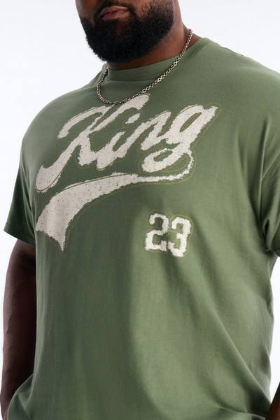 King Type Short Sleeve Tee - Olive