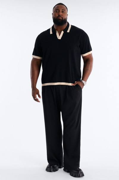 Rue Saint Johnny Collar Polo - Black