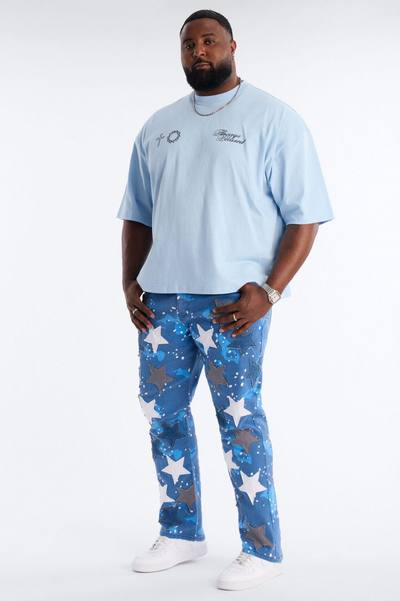Always Blessed Boxy Short Sleeve Tee - Light Blue