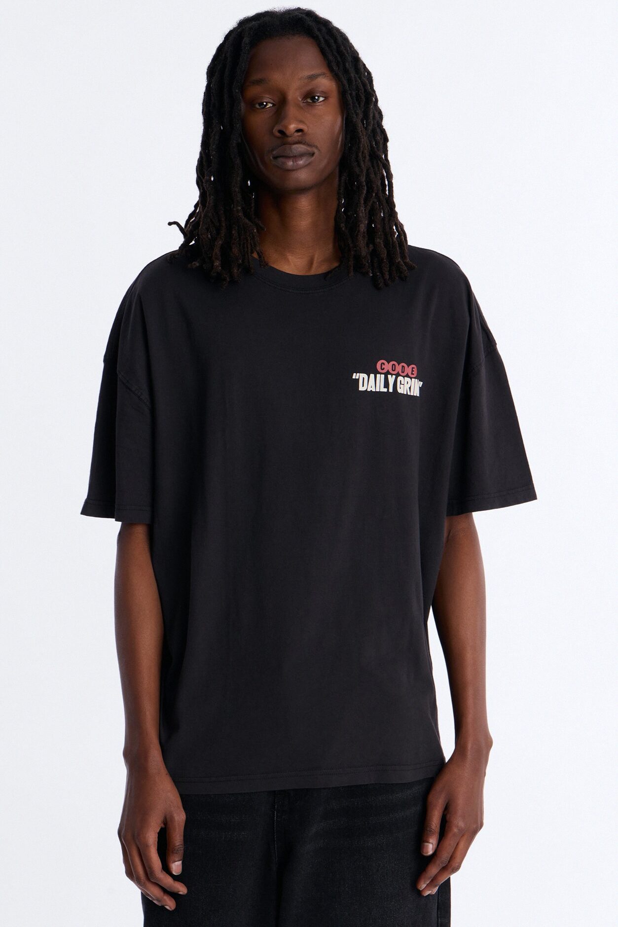 Daily Grind Oversized Short Sleeve Tee - Black Wash