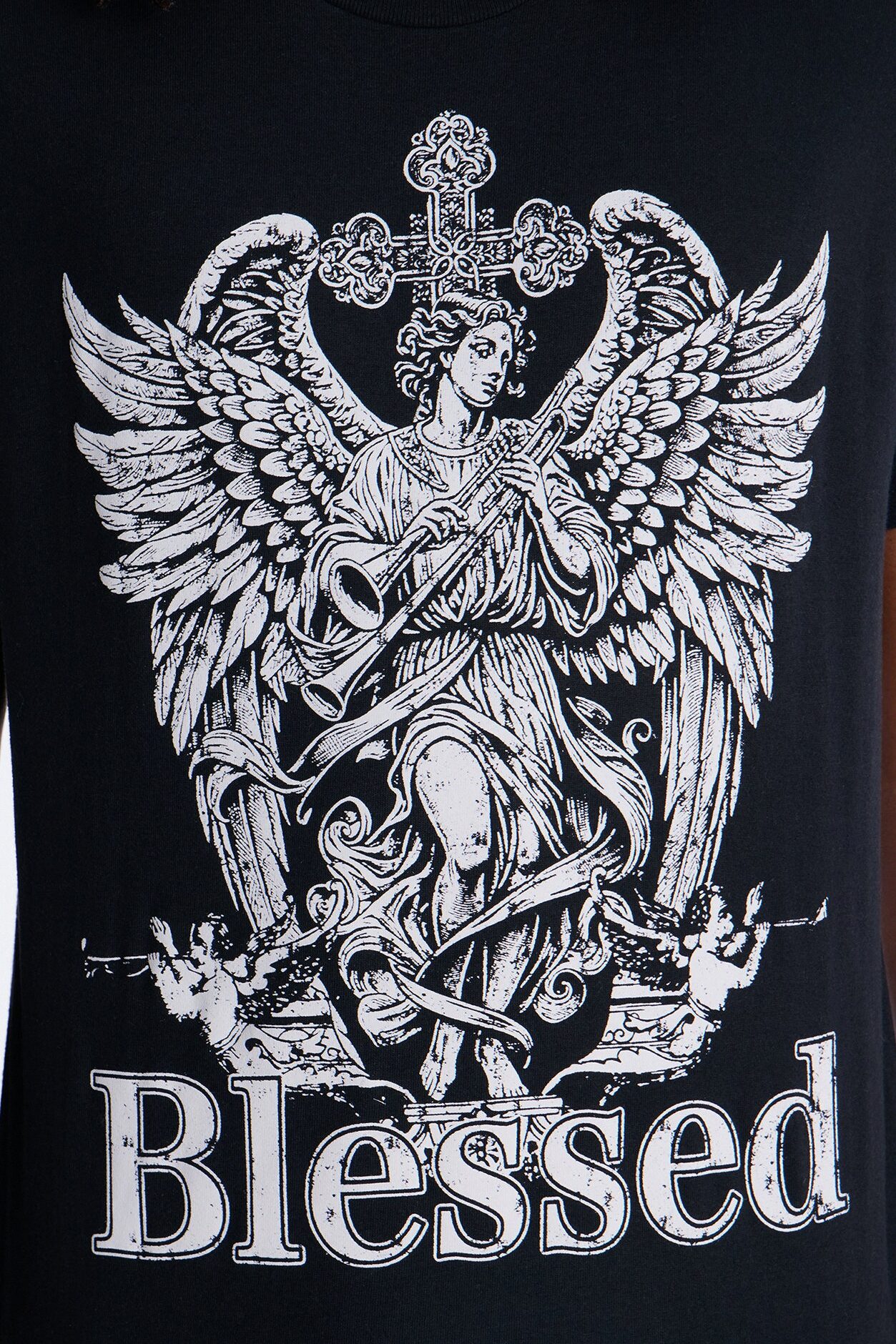 La Familia Blessed Angel Short Sleeve Tee - Black