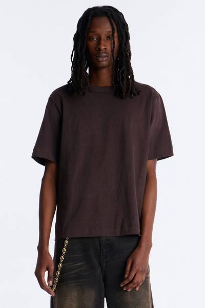 Boxy Soft Washed 250 GSM Tee - Brown