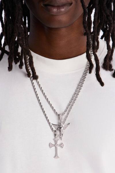 Divine Protector Necklace Set - Silver
