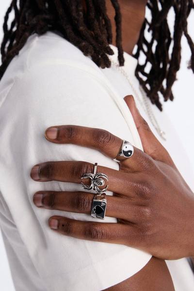 Arcane Shadows Multi Size Ring Set - Silver