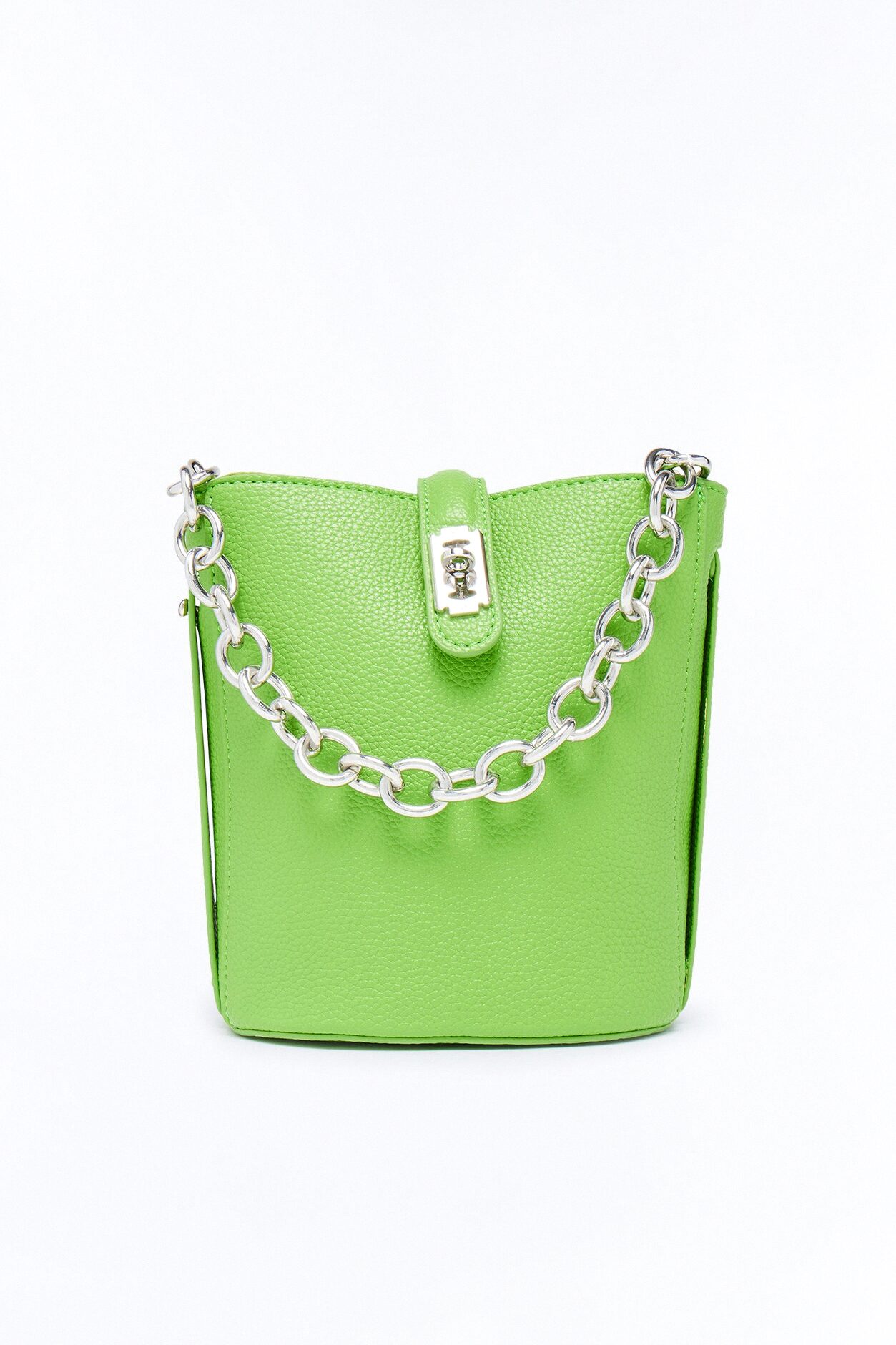 Hidden Gem Faux Leather Bag - Green