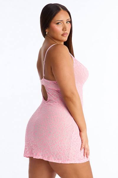 Brianna Mini Side Slit 2 Piece Set - Pink