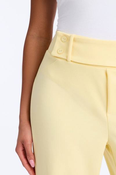 Office Tea Straight Leg Trouser Pant - Yellow