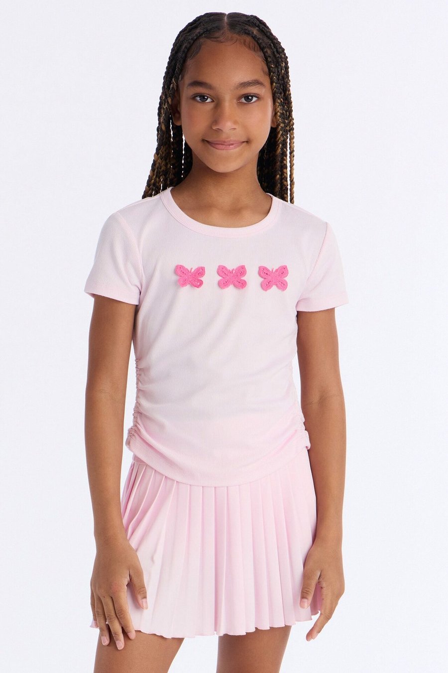 Mini So Fly Pleated Skort Set - Pink