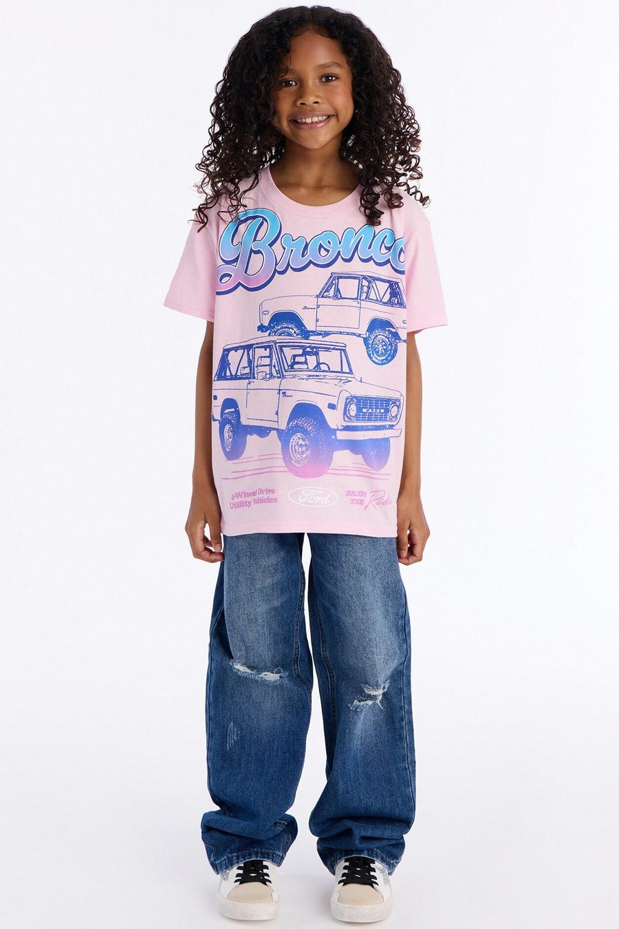 Mini Ford Bronco Short Sleeve Tee - Pink