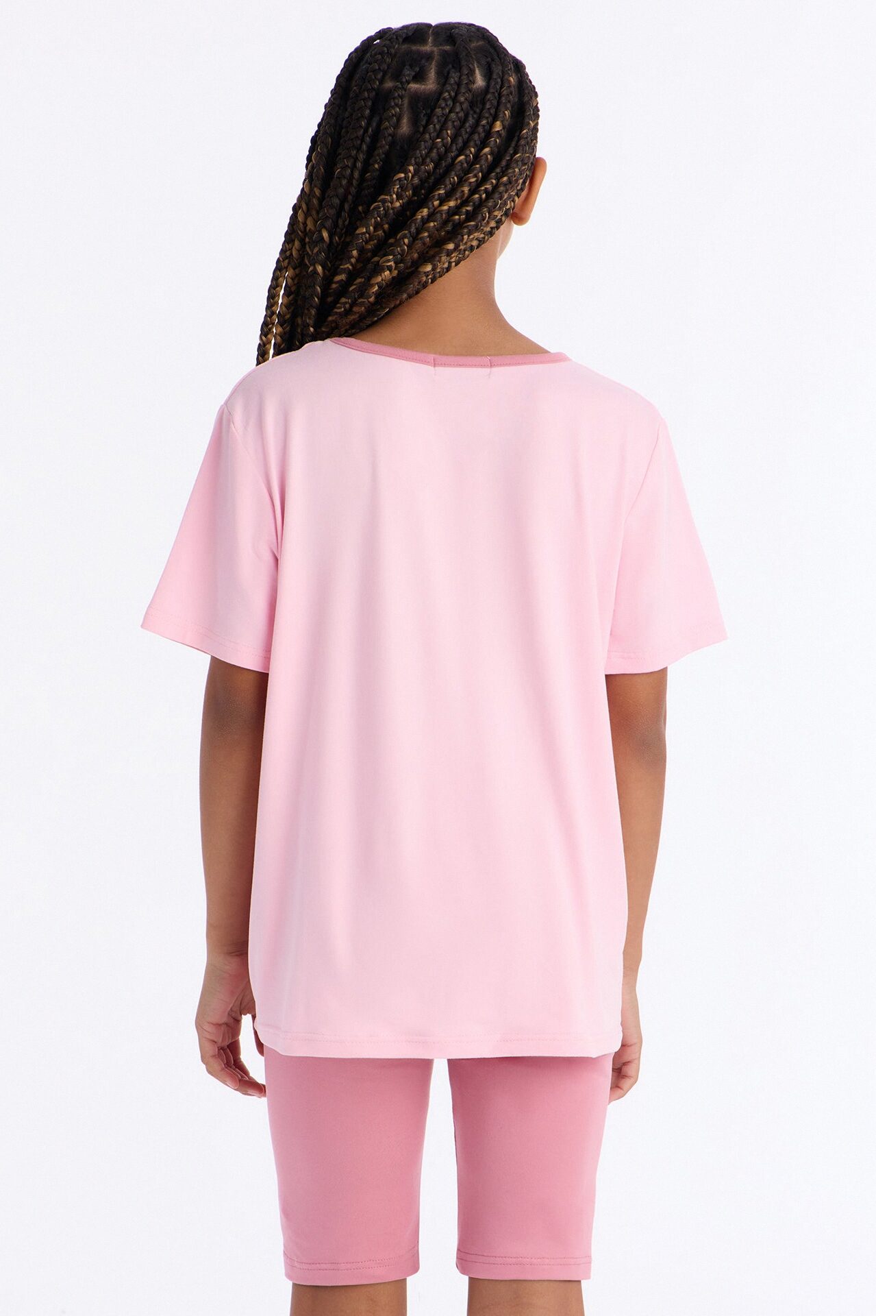 Mini God Don't Play About Me Short Set - Pink