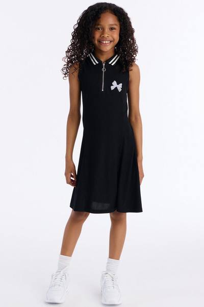 Mini Achieving It All Sleeveless Shirt Dress - Black