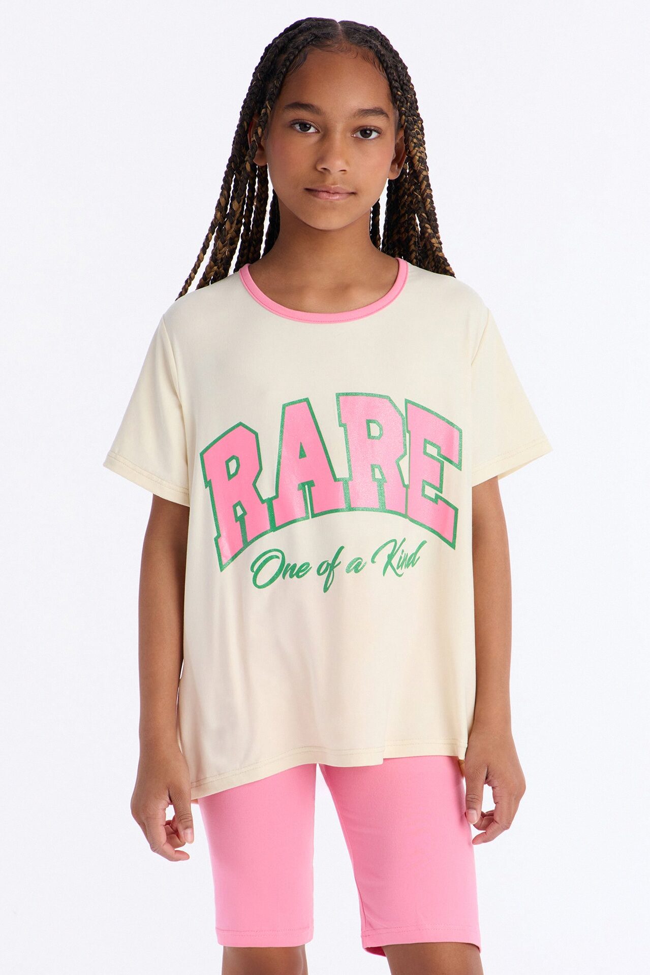 Mini Rare Bike Short Set - White/combo