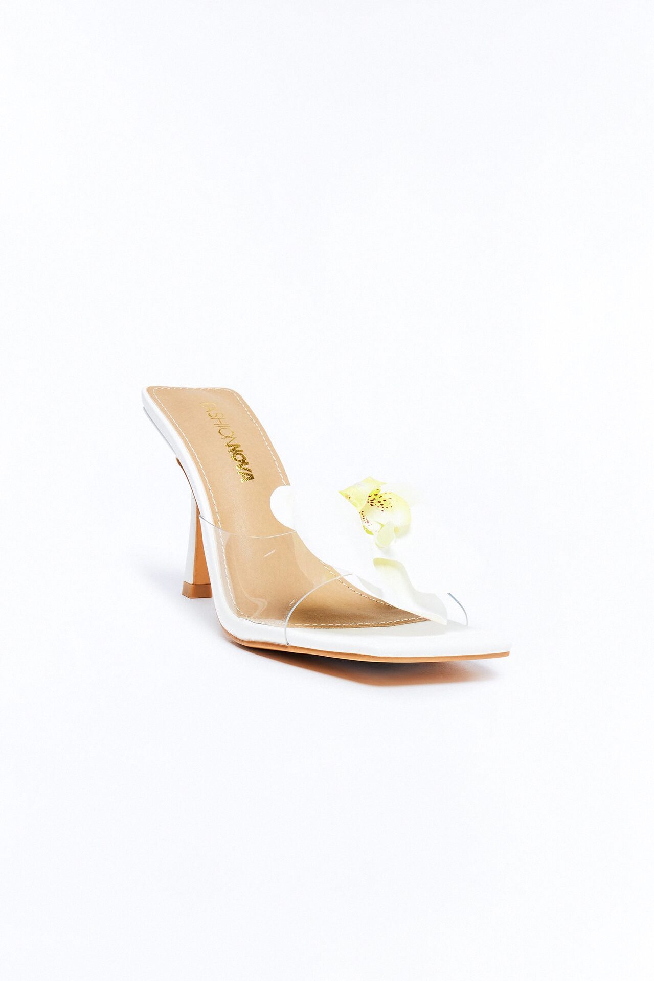 Flower Festival Heels - White