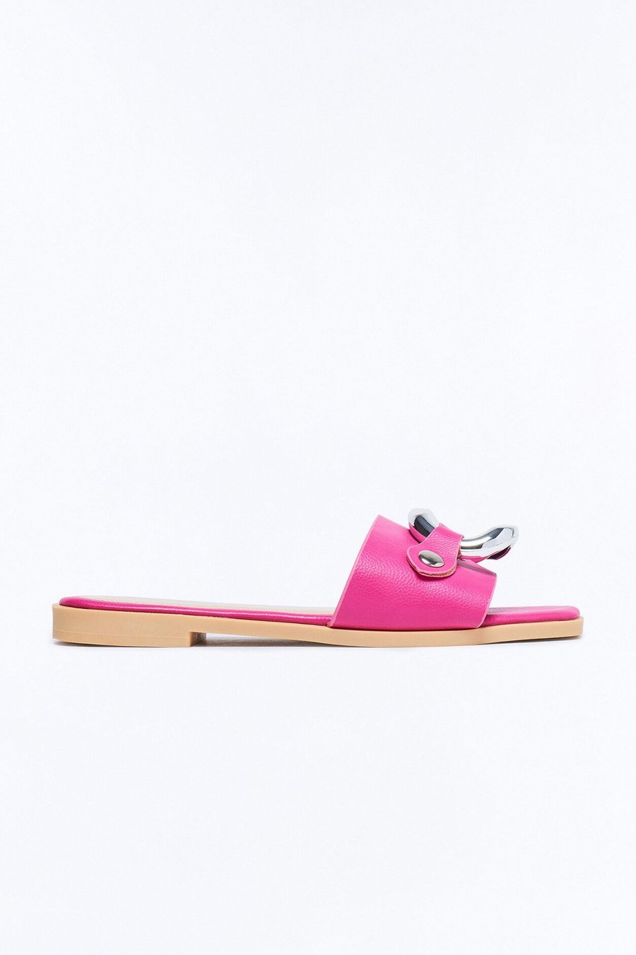 Marlia Hardware Slip On Sandals - Pink