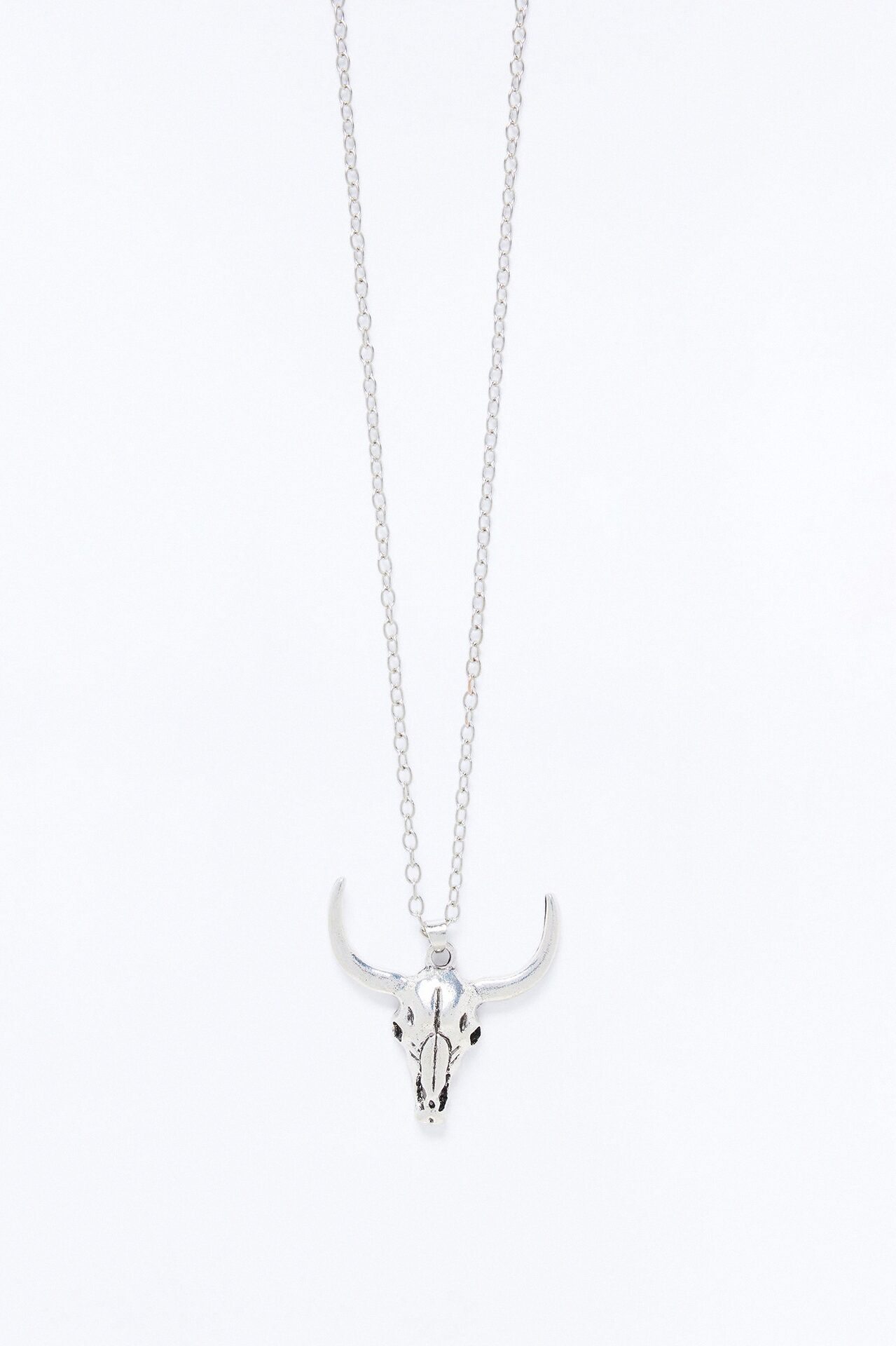 By The Horns Pendant Necklace - Silver