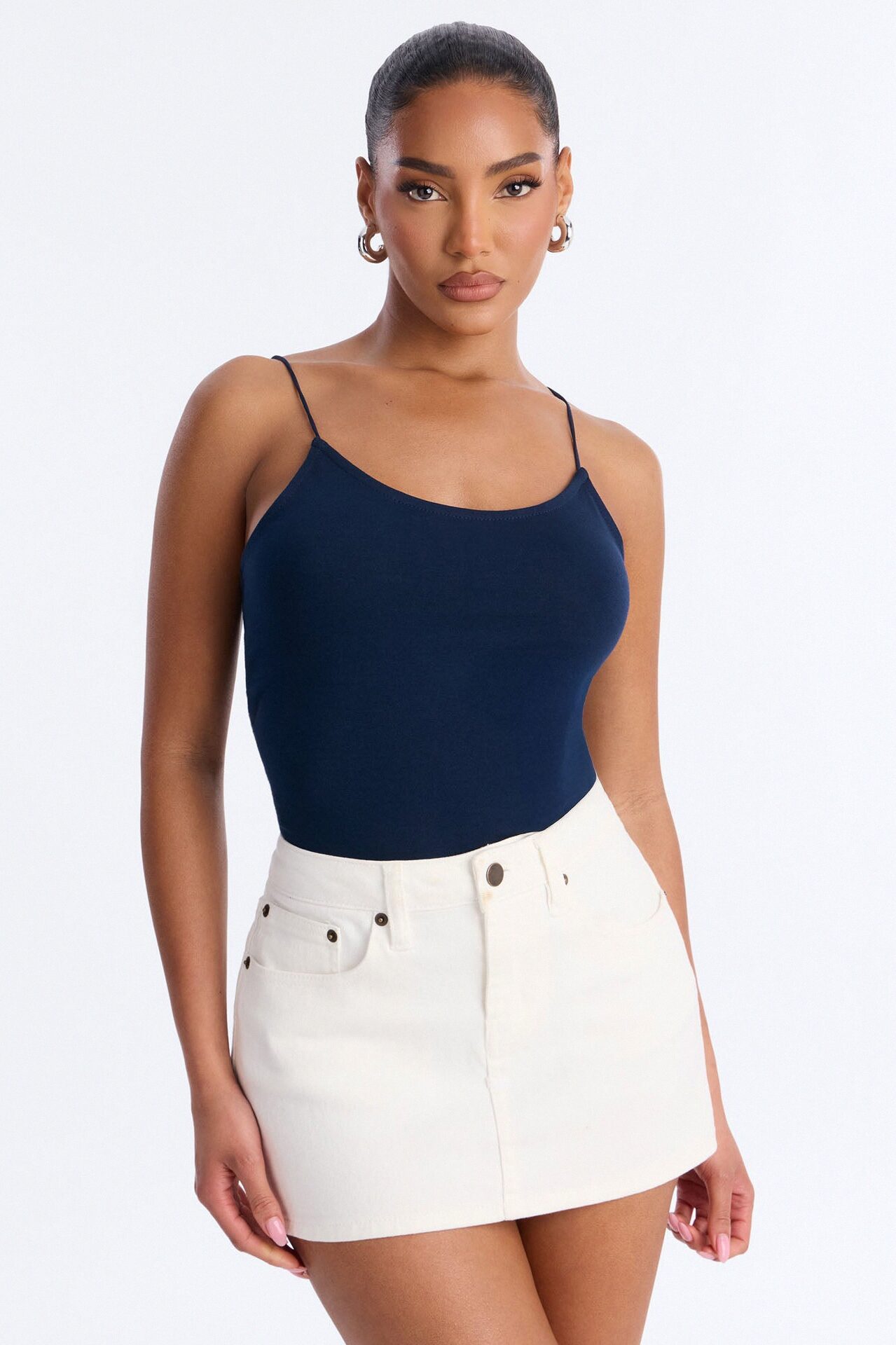 Just Like That Cami Bodysuit - Navy
